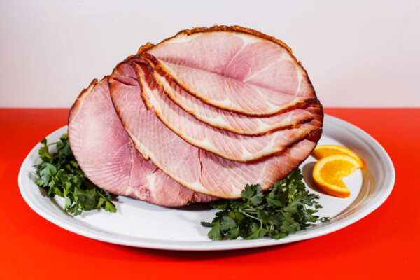 smoking a spiral sliced ham