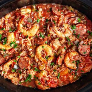 Pan Of Smoked Shrimp Smoked Chicken & Sausage Jambalaya Pan (6-8)